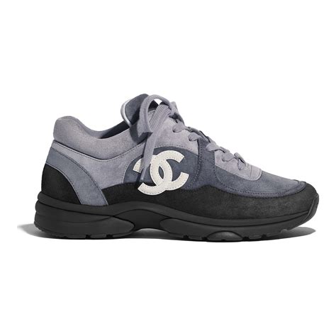 chanel suede calfskin cc black sneakers|chanel sneakers clearance.